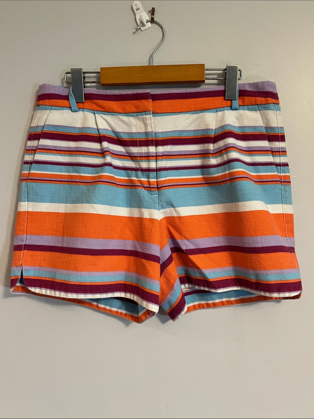 J Crew Cotton Striped Summer Surf Shorts - size 10